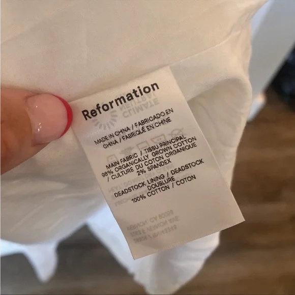 Reformation NWT Fairfield White Ruffle Maxi Dress size 0 - Picture 11 of 13